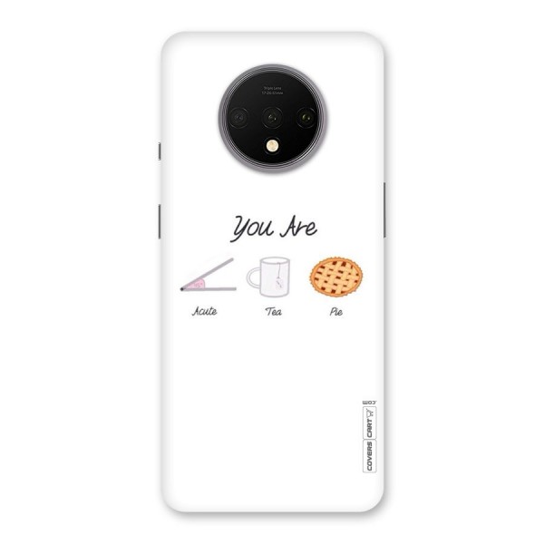 Acute Tea Pie Back Case for OnePlus 7T