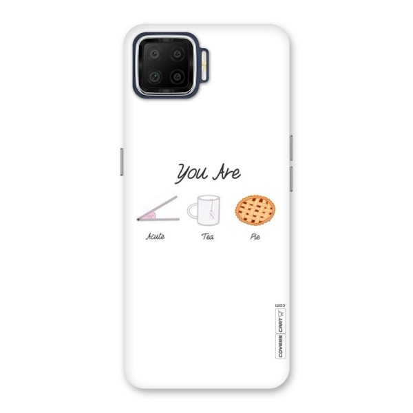 Acute Tea Pie Back Case for Oppo F17