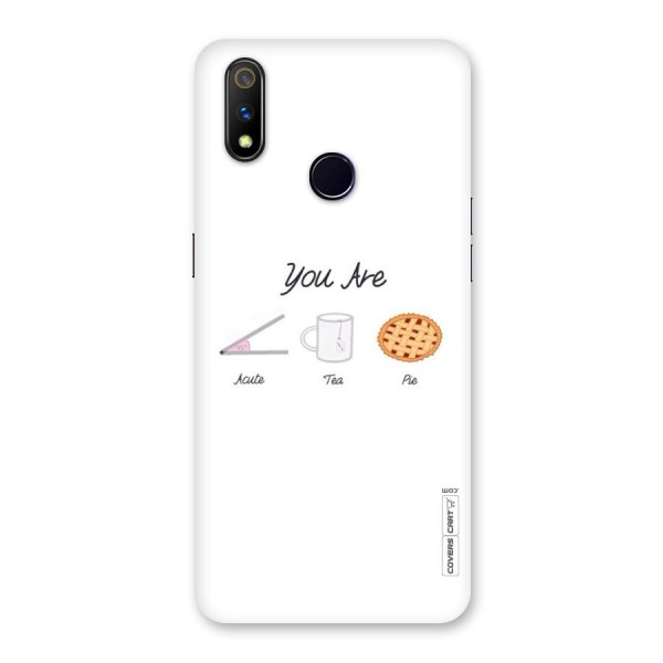 Acute Tea Pie Back Case for Realme 3 Pro