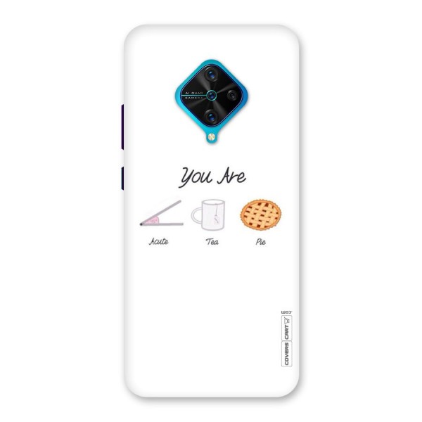 Acute Tea Pie Back Case for Vivo S1 Pro