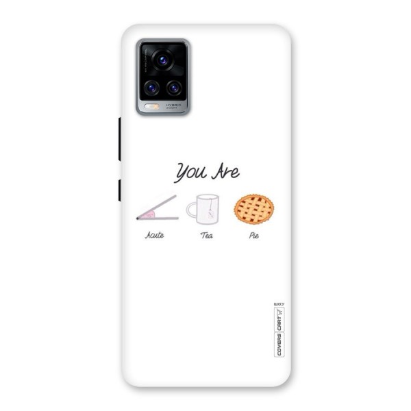 Acute Tea Pie Back Case for Vivo V20 Pro