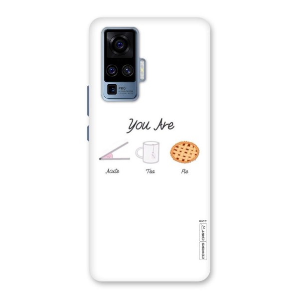 Acute Tea Pie Back Case for Vivo X50 Pro