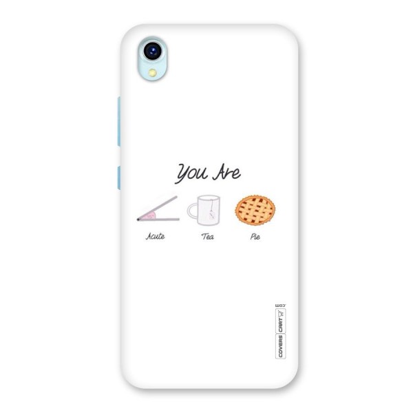 Acute Tea Pie Back Case for Vivo Y1s