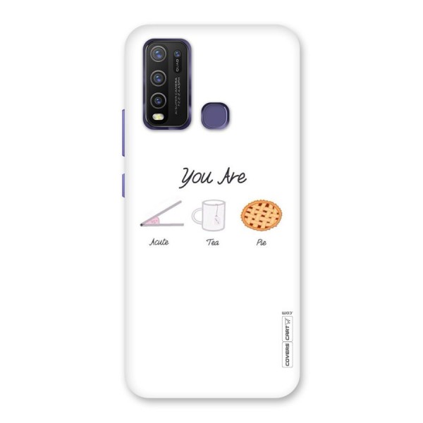 Acute Tea Pie Back Case for Vivo Y30