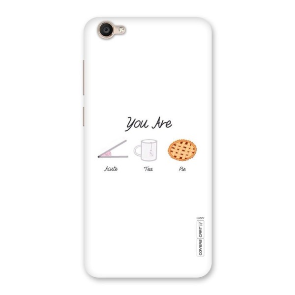 Acute Tea Pie Back Case for Vivo Y55s