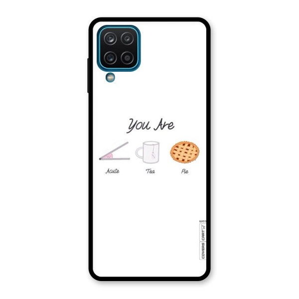 Acute Tea Pie Glass Back Case for Galaxy A12