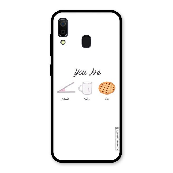 Acute Tea Pie Glass Back Case for Galaxy A30