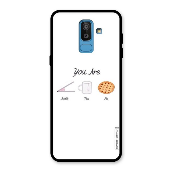 Acute Tea Pie Glass Back Case for Galaxy J8