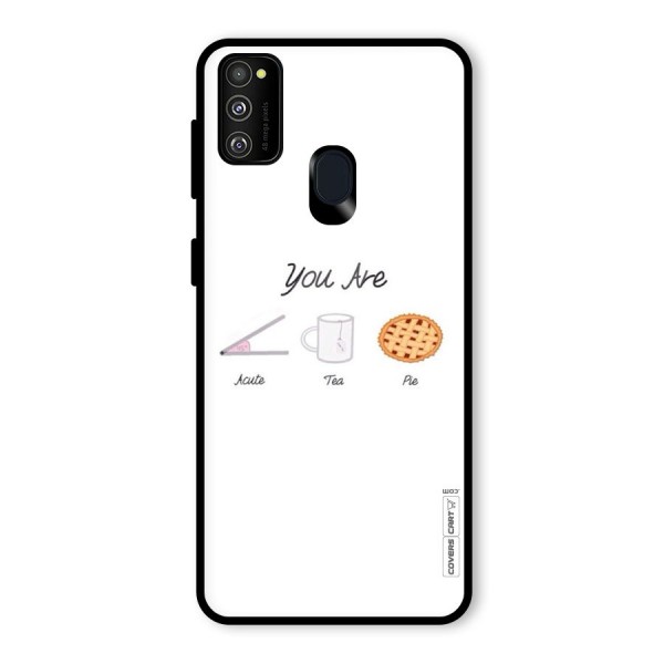 Acute Tea Pie Glass Back Case for Galaxy M21