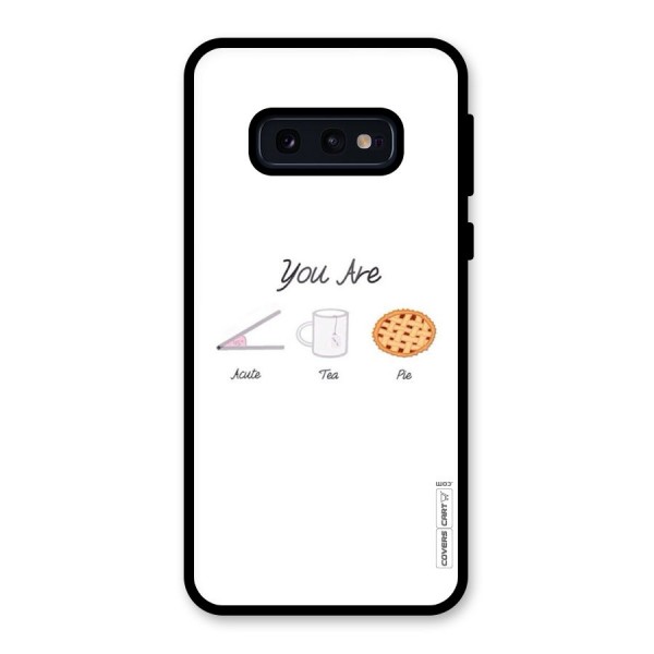 Acute Tea Pie Glass Back Case for Galaxy S10e