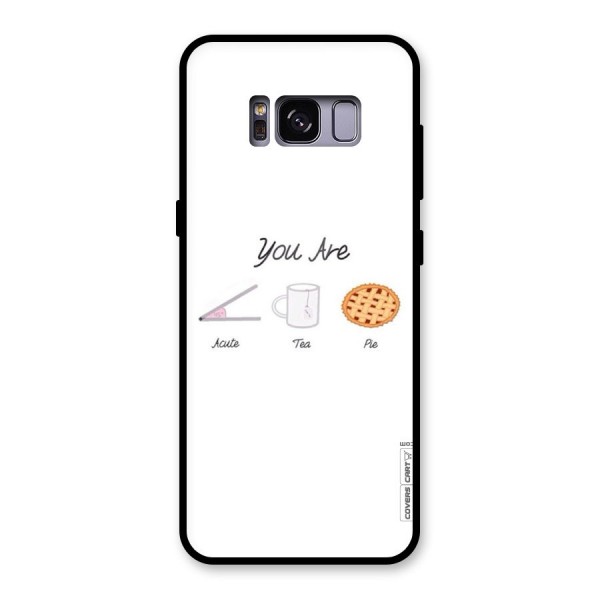 Acute Tea Pie Glass Back Case for Galaxy S8