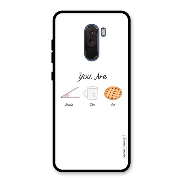 Acute Tea Pie Glass Back Case for Poco F1