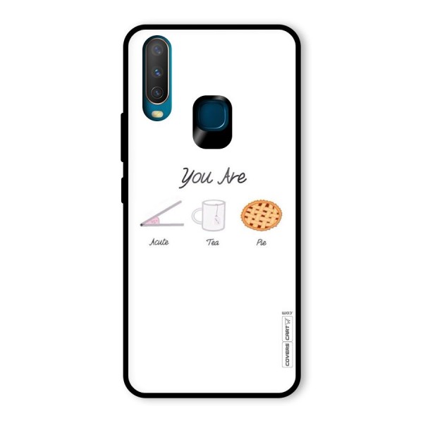 Acute Tea Pie Glass Back Case for Vivo Y12