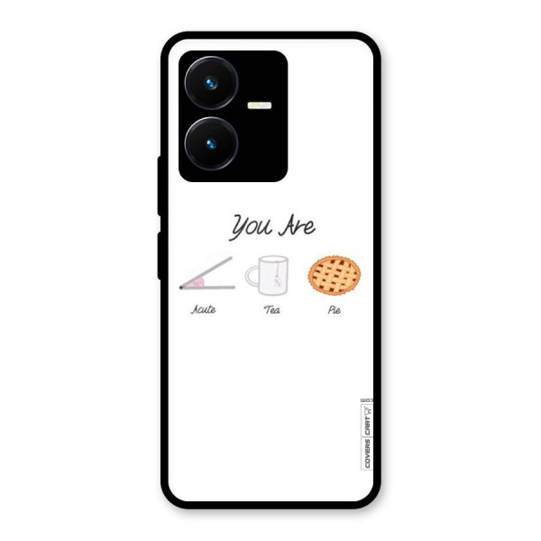 Acute Tea Pie Glass Back Case for Vivo Y22