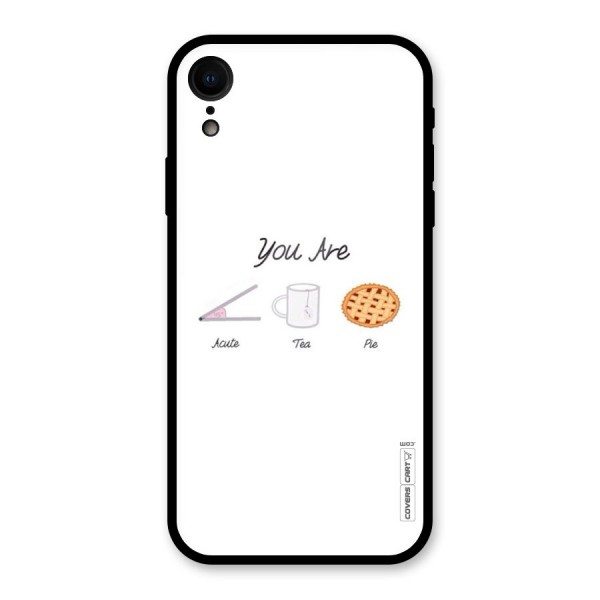 Acute Tea Pie Glass Back Case for XR