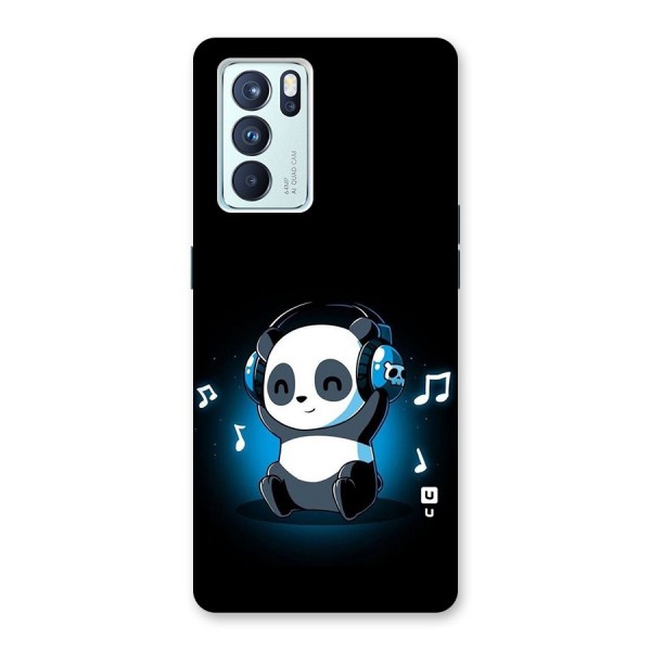 Adorable Panda Enjoying Music Back Case for Oppo Reno6 Pro 5G