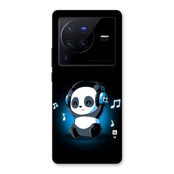 Adorable Panda Enjoying Music Back Case for Vivo X80 Pro