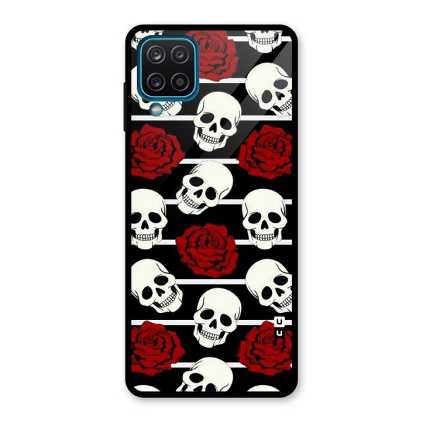 Adorable Skulls Glass Back Case for Galaxy A12