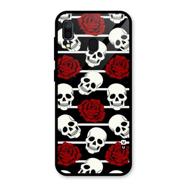 Adorable Skulls Glass Back Case for Galaxy A30