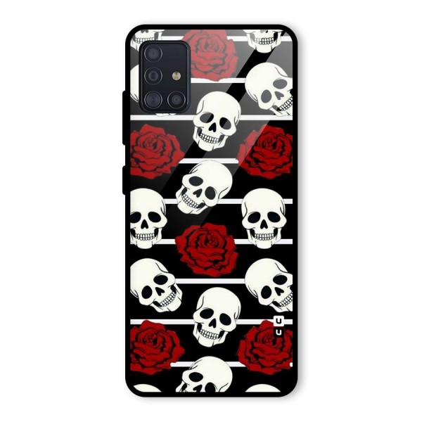 Adorable Skulls Glass Back Case for Galaxy A51