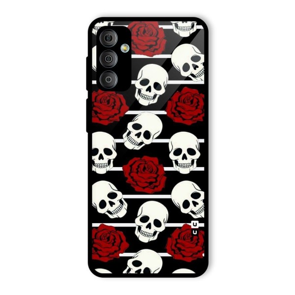 Adorable Skulls Glass Back Case for Galaxy F23