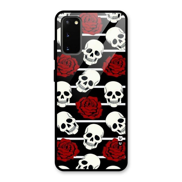 Adorable Skulls Glass Back Case for Galaxy S20