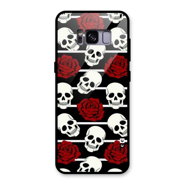 Adorable Skulls Glass Back Case for Galaxy S8