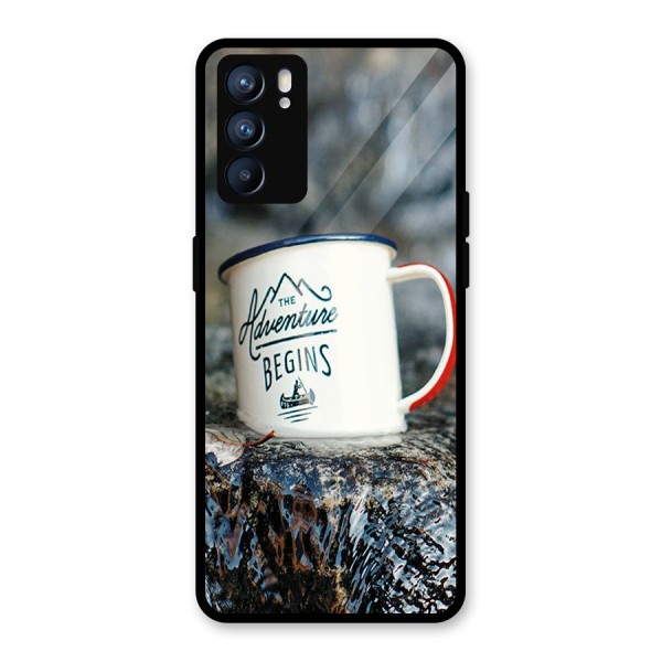 Adventure Begins Glass Back Case for Oppo Reno6 5G