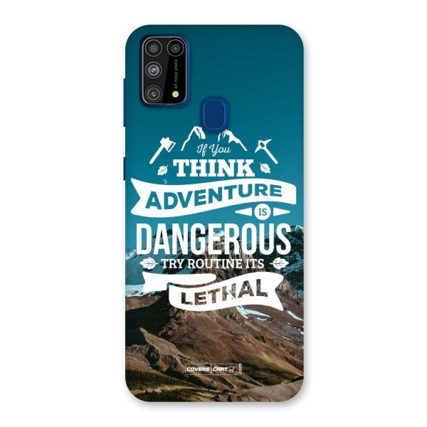 Adventure Dangerous Lethal Back Case for Galaxy F41