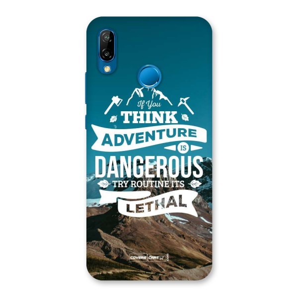 Adventure Dangerous Lethal Back Case for Huawei P20 Lite