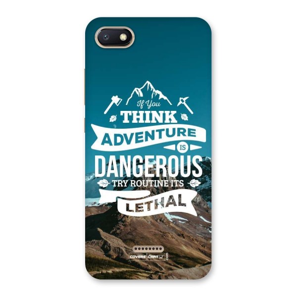 Adventure Dangerous Lethal Back Case for Redmi 6A