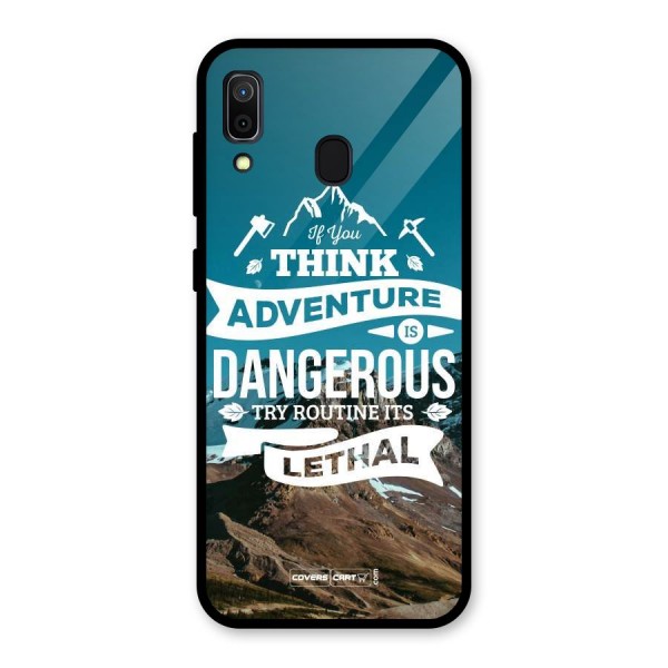 Adventure Dangerous Lethal Glass Back Case for Galaxy A30