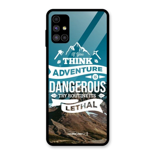 Adventure Dangerous Lethal Glass Back Case for Galaxy M51