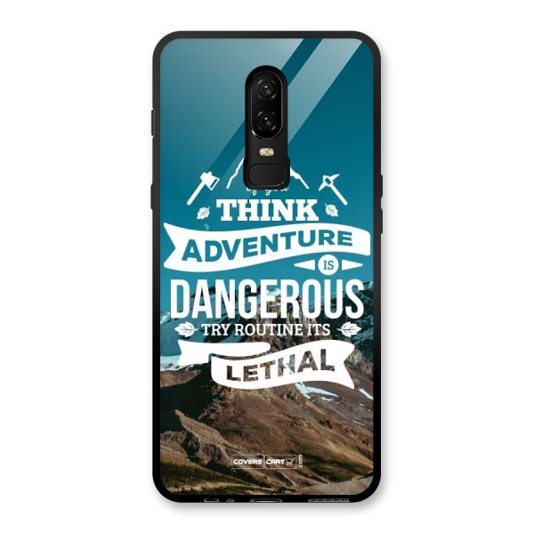 Adventure Dangerous Lethal Glass Back Case for OnePlus 6