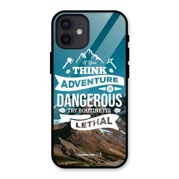 Adventure Dangerous Lethal Glass Back Case for iPhone 12
