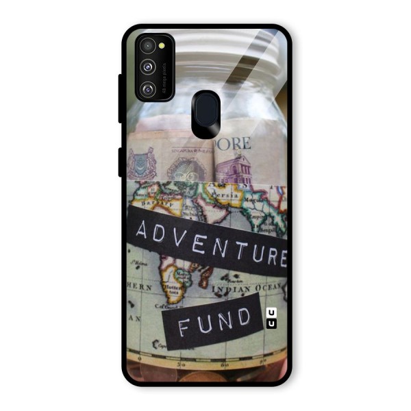 Adventure Fund Glass Back Case for Galaxy M21