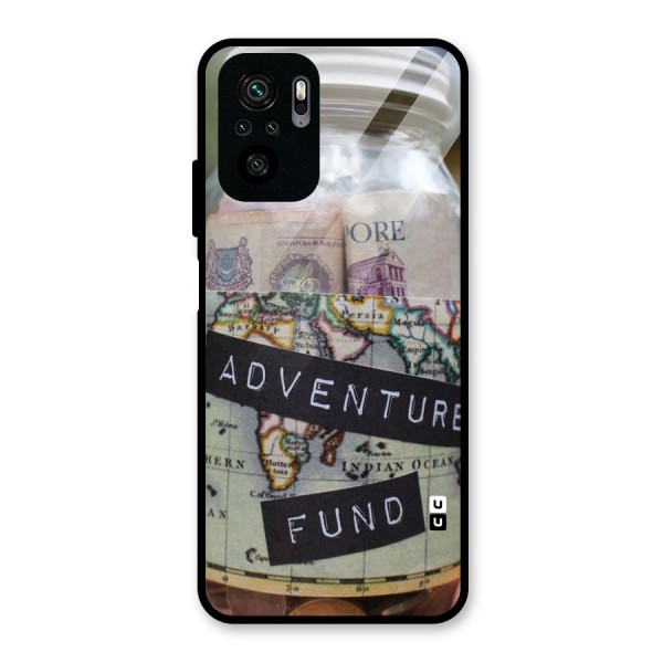 Adventure Fund Glass Back Case for Redmi Note 10