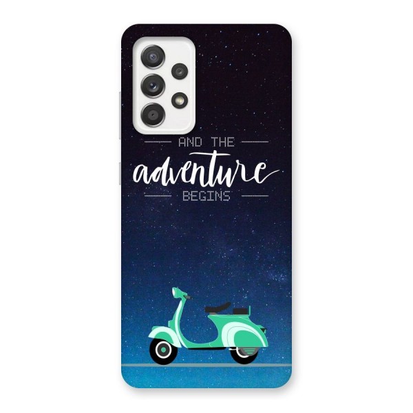 Adventure Scooter Back Case for Galaxy A52