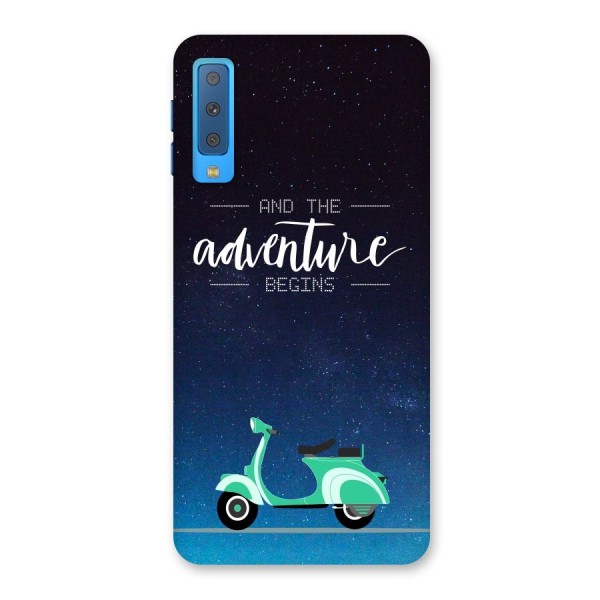 Adventure Scooter Back Case for Galaxy A7 (2018)