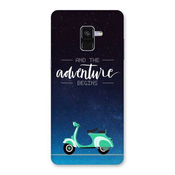 Adventure Scooter Back Case for Galaxy A8 Plus