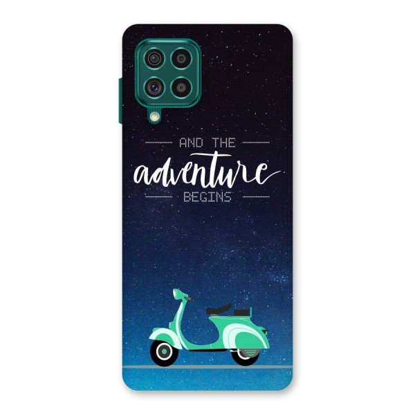 Adventure Scooter Back Case for Galaxy F62