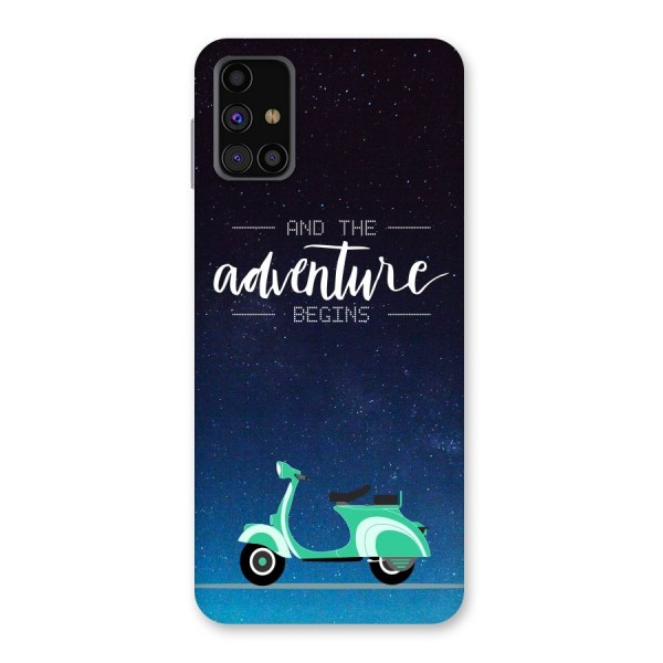 Adventure Scooter Back Case for Galaxy M31s