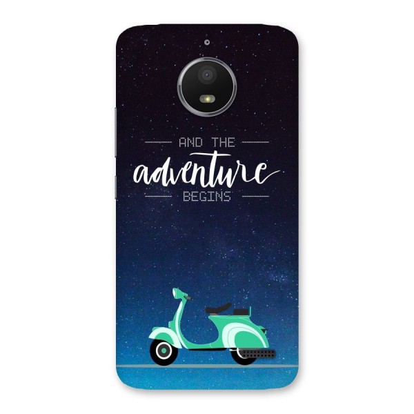 Adventure Scooter Back Case for Moto E4