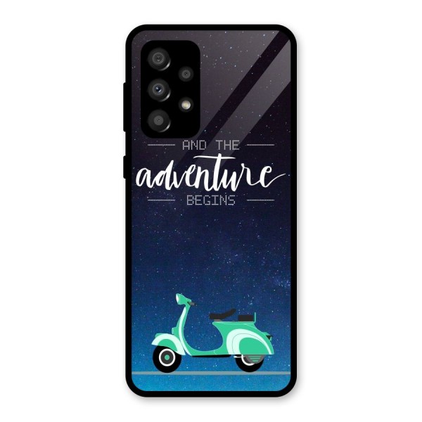 Adventure Scooter Glass Back Case for Galaxy A32