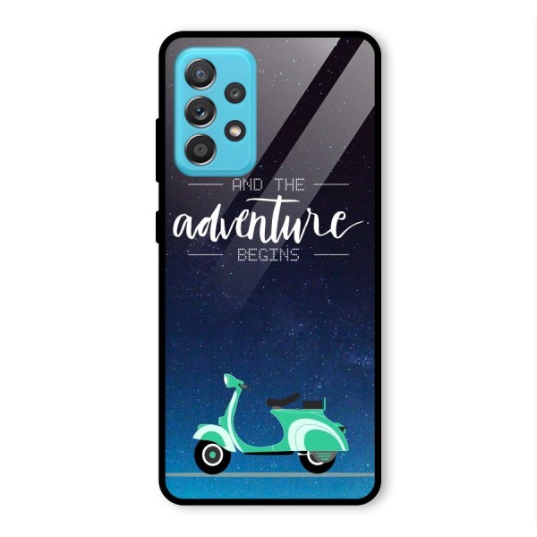 Adventure Scooter Glass Back Case for Galaxy A52s 5G