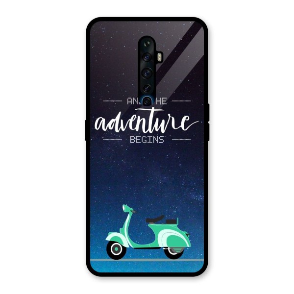 Adventure Scooter Glass Back Case for Oppo Reno2 Z