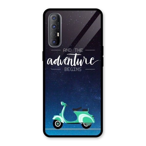 Adventure Scooter Glass Back Case for Oppo Reno3 Pro