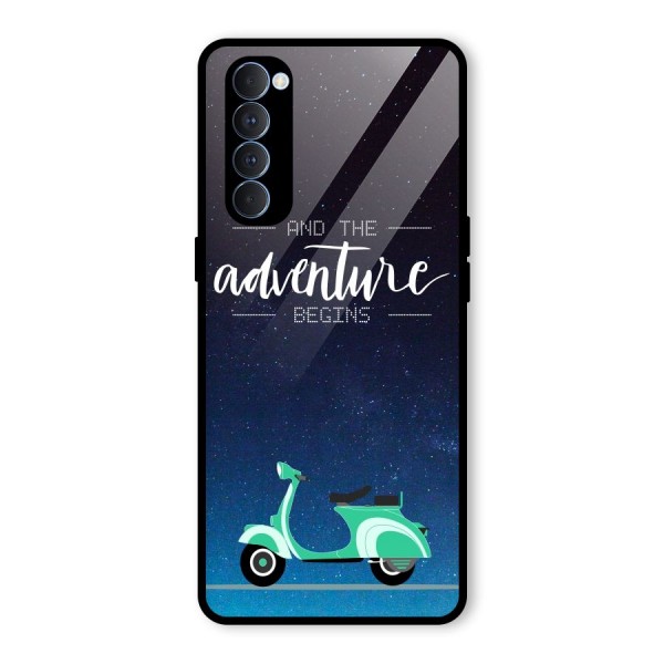 Adventure Scooter Glass Back Case for Oppo Reno4 Pro