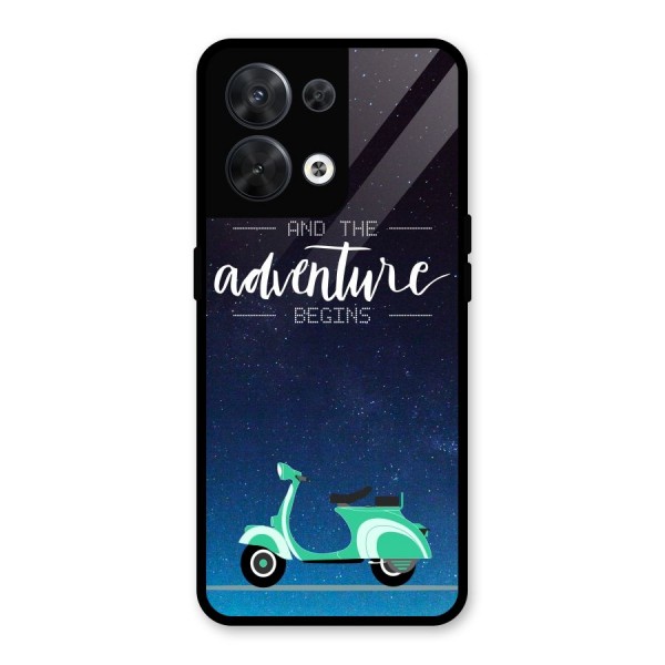 Adventure Scooter Glass Back Case for Oppo Reno8 5G