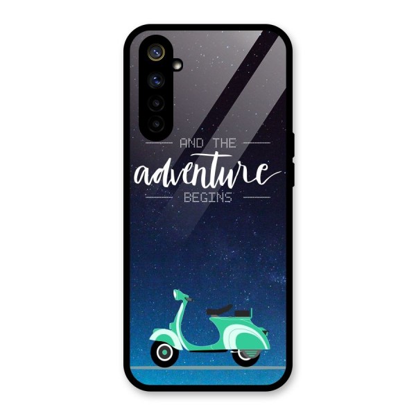 Adventure Scooter Glass Back Case for Realme 6